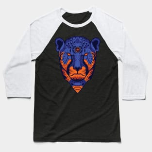 Cheetah Head Baseball T-Shirt